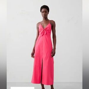 NWT Banana Republic Factory paradise pink strappy maxi dress size 14